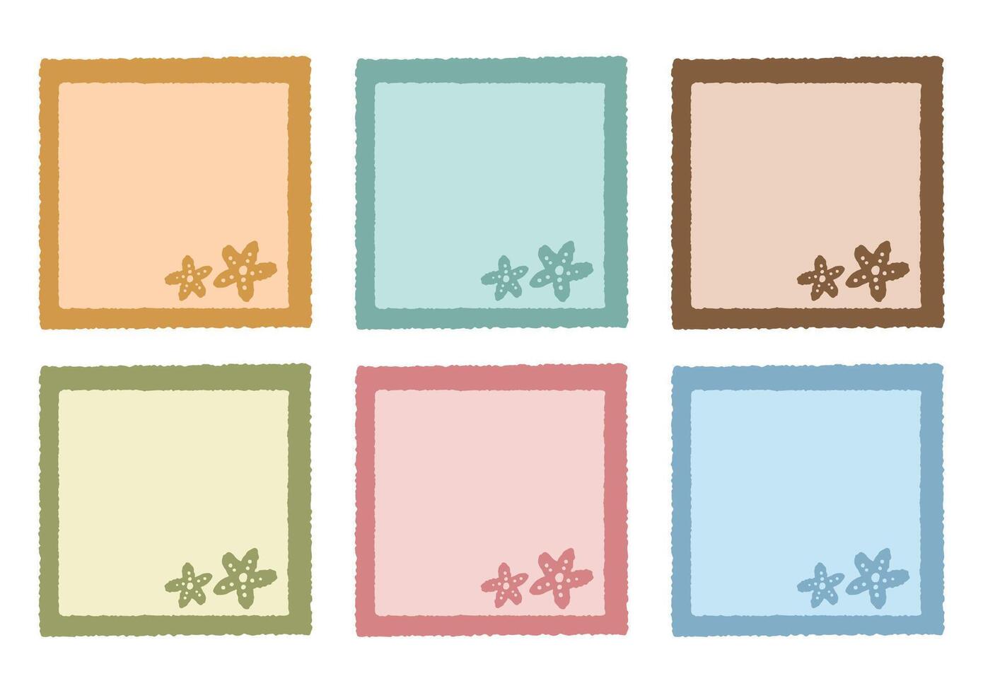 Planner and weekly days stickers, Bullet journal, Scrapbook decoration elements. vector