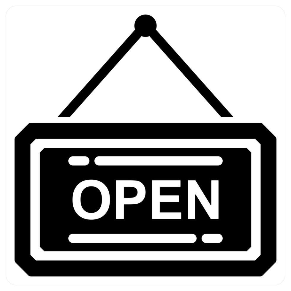 Open Board and open icon concept vector