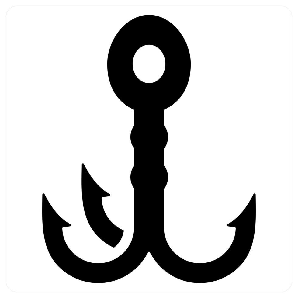 Anchor and ship icon conceprt vector