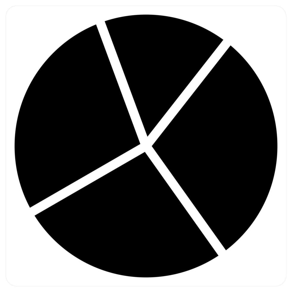 Pie Chart and data icon concept vector