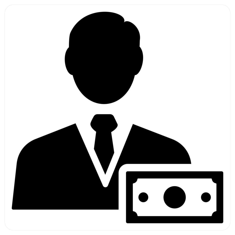 Accountant and tax icon concept vector