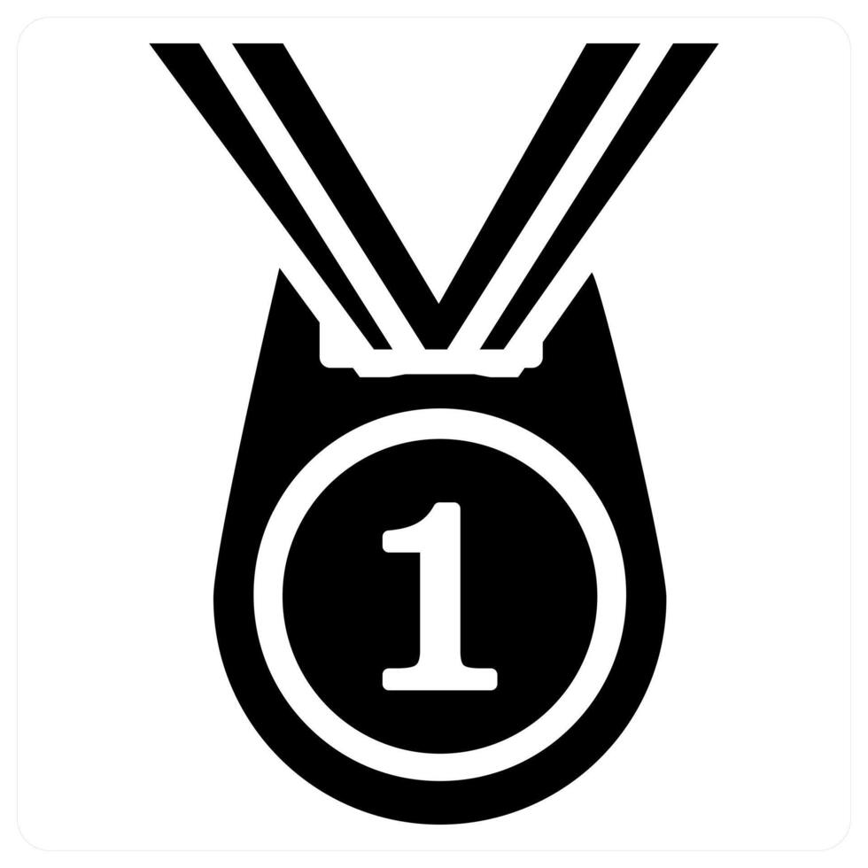 Medal and victory icon concept vector