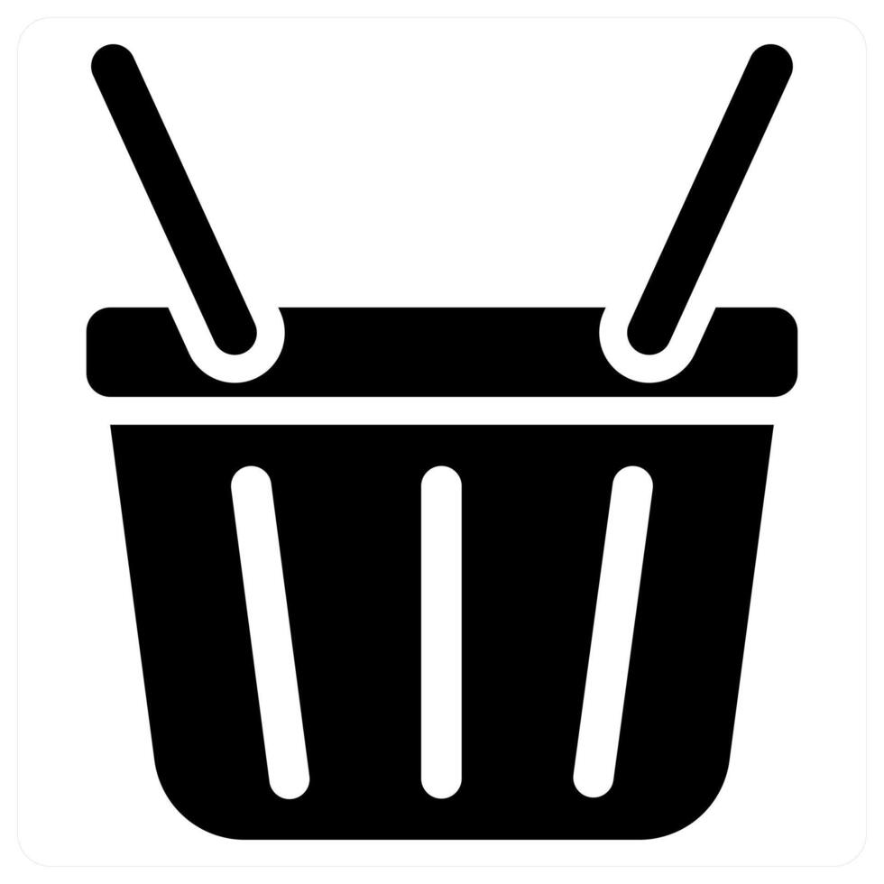 Basket and storage icon concept vector