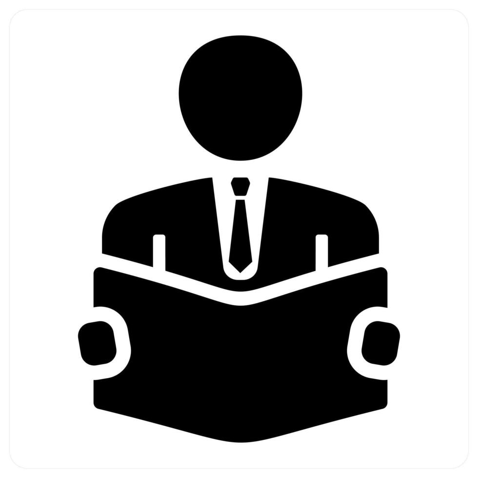 Book reading and book icon concept vector