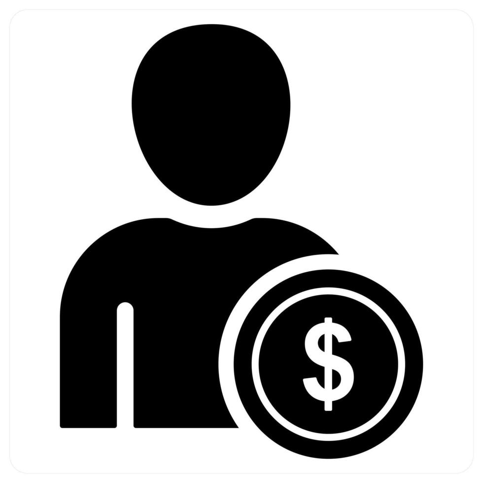 Accountant and tax icon concept vector