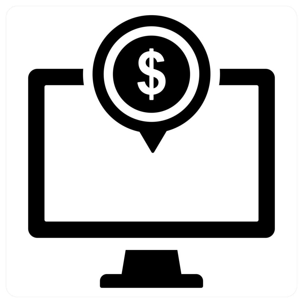 Online Payment and digital icon concept vector