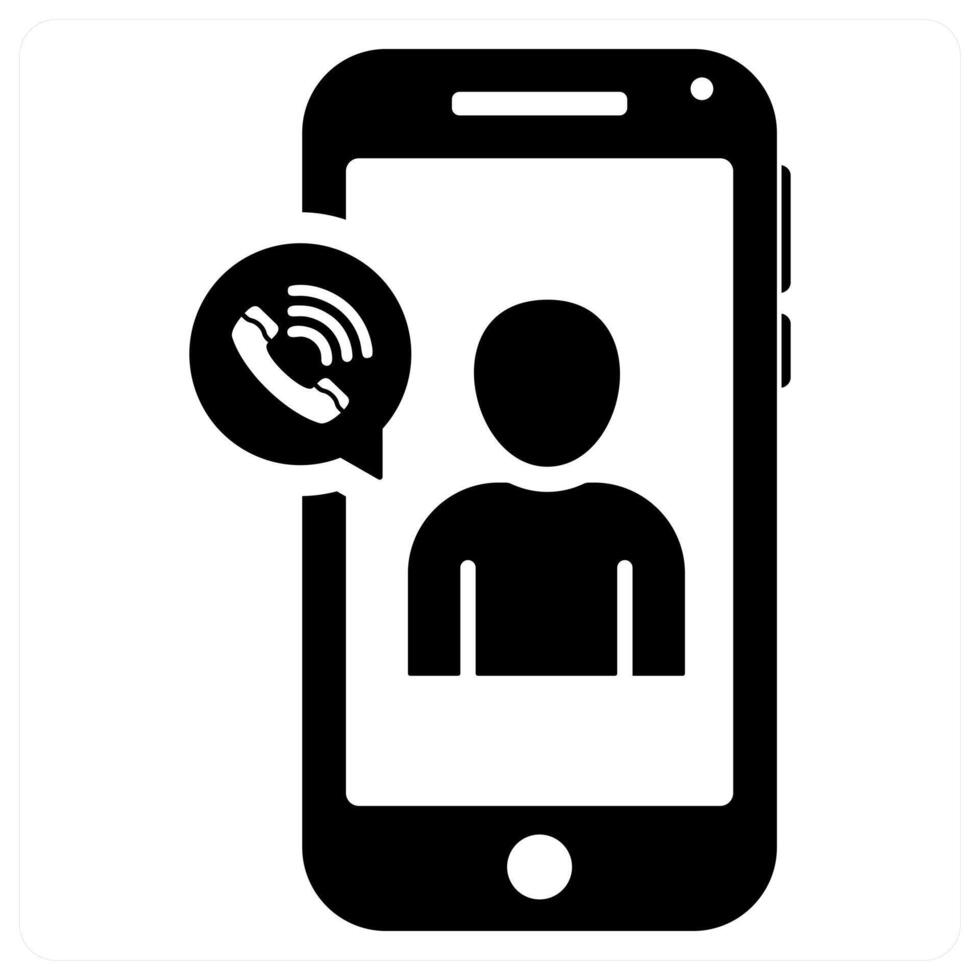 Mobile Calling and mobile icon concept vector