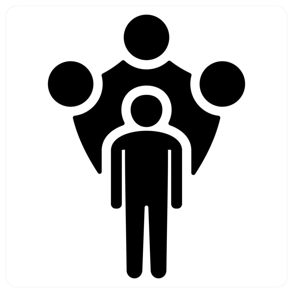 Security Administrator and firewall icon concept vector