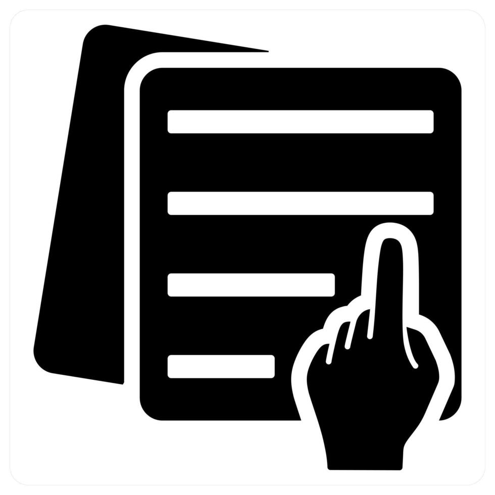 Read Paper and study icon concept vector