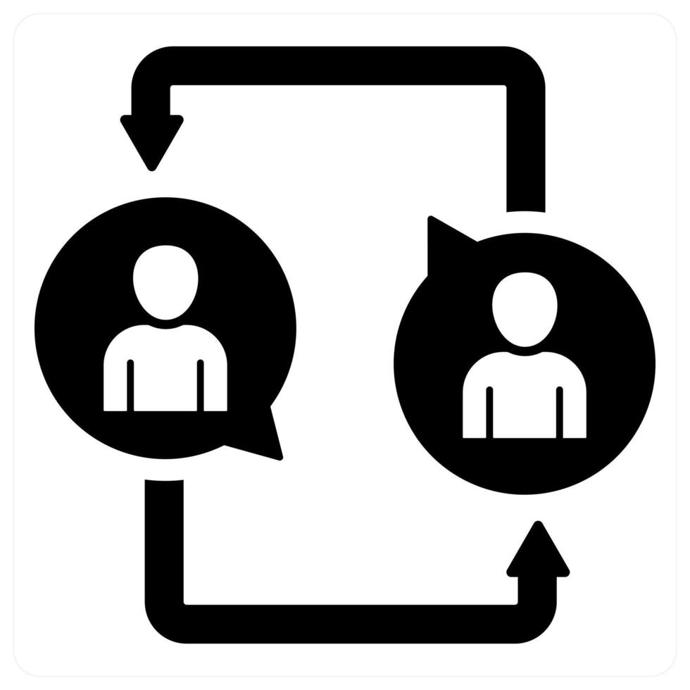 Call and chat icon concept vector