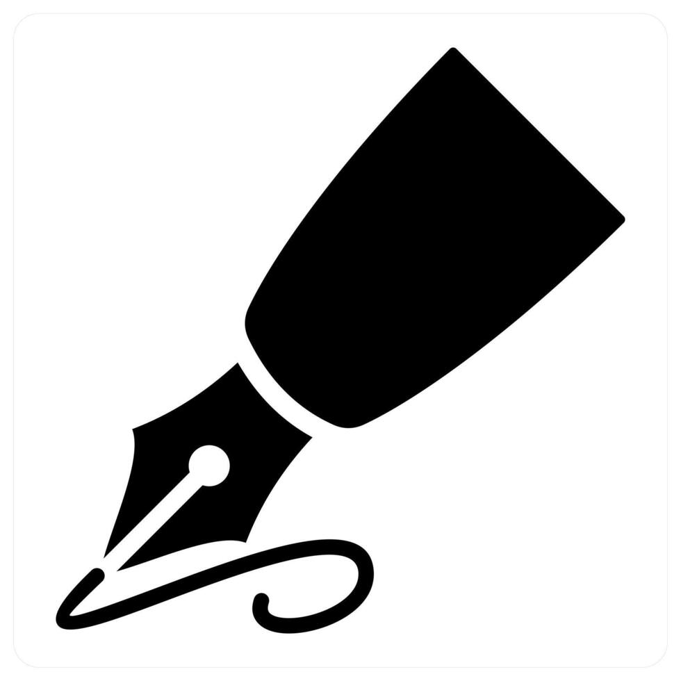 Pen and office icon concept vector