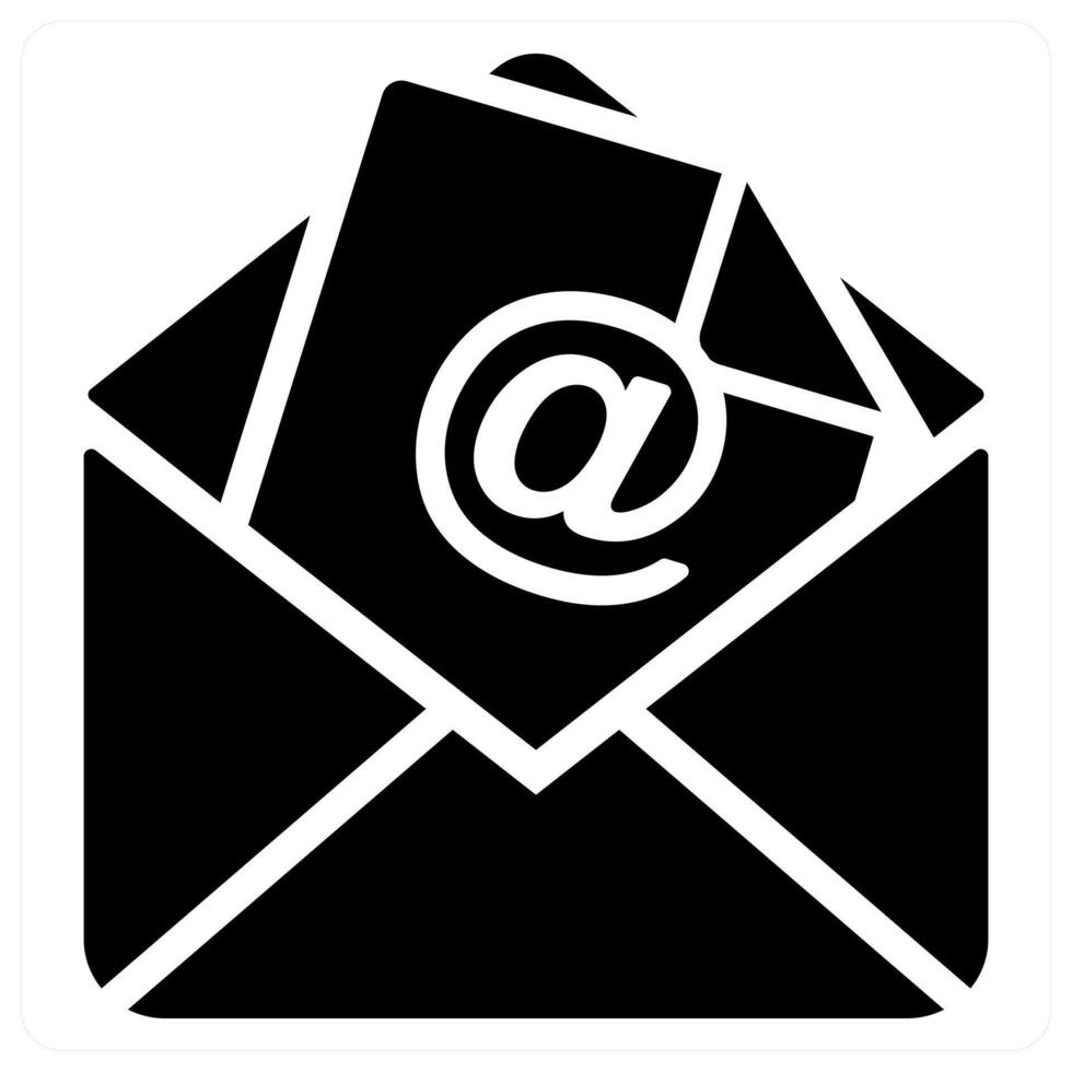 Email and send icon concept vector