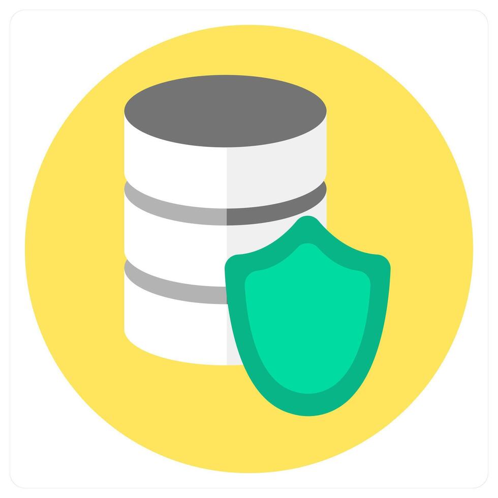 Database Security and safety icon concept vector