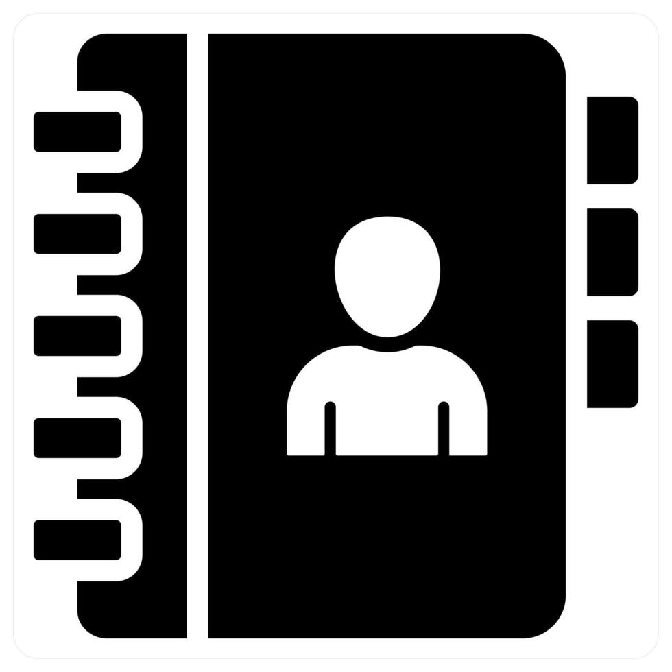 Contact Book and contacts icon concept vector