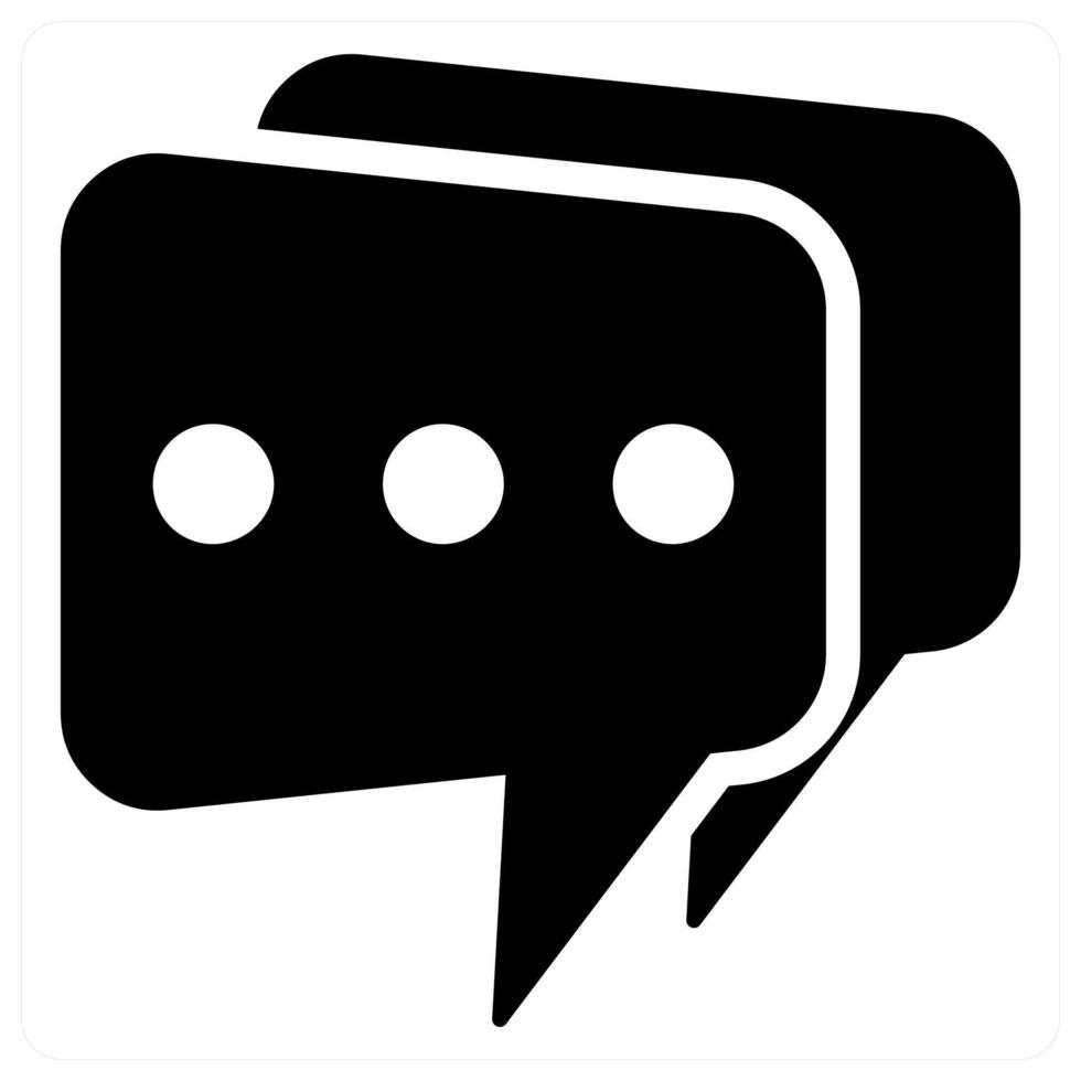 Message and chat icon concept vector
