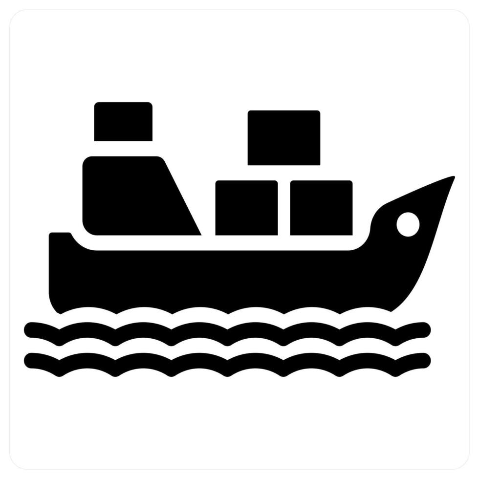 Ship and boat icon concept vector