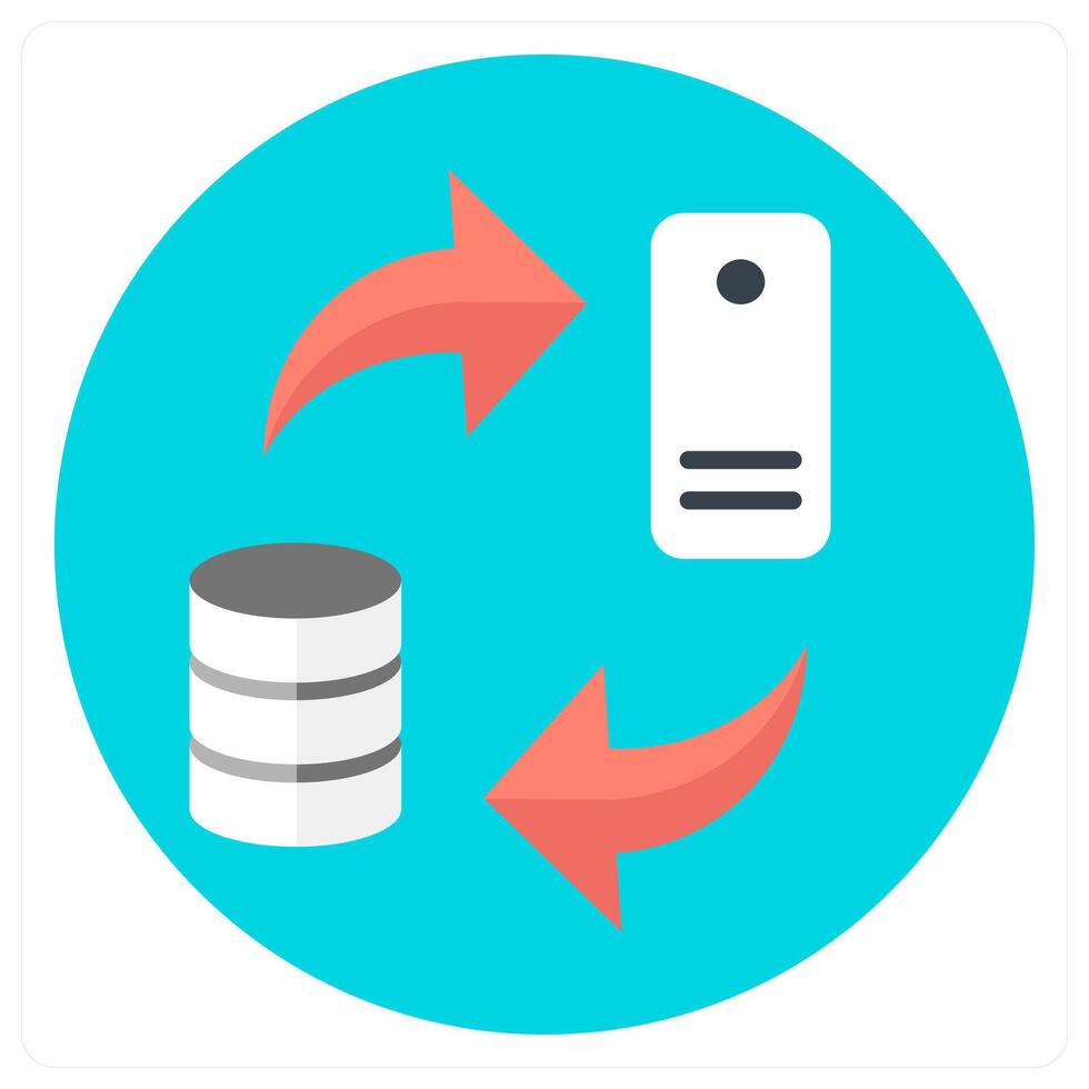 Data Transfer and transfer icon concept vector