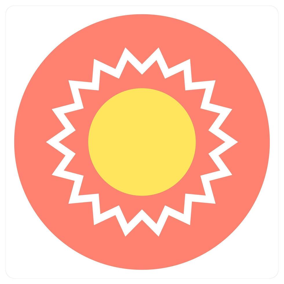 Sun and nature icon concept vector