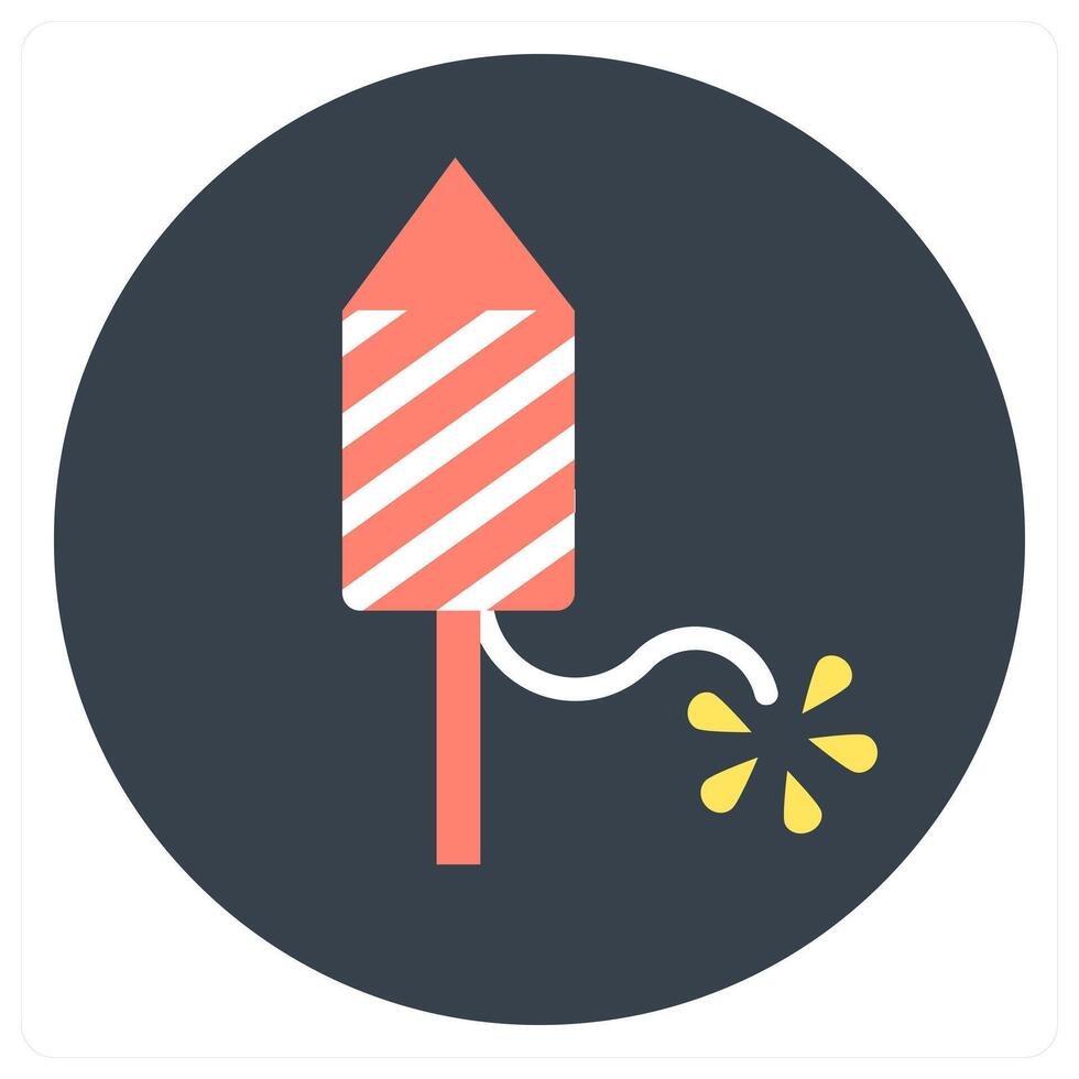 Fire Cracker and diwali icon concept vector