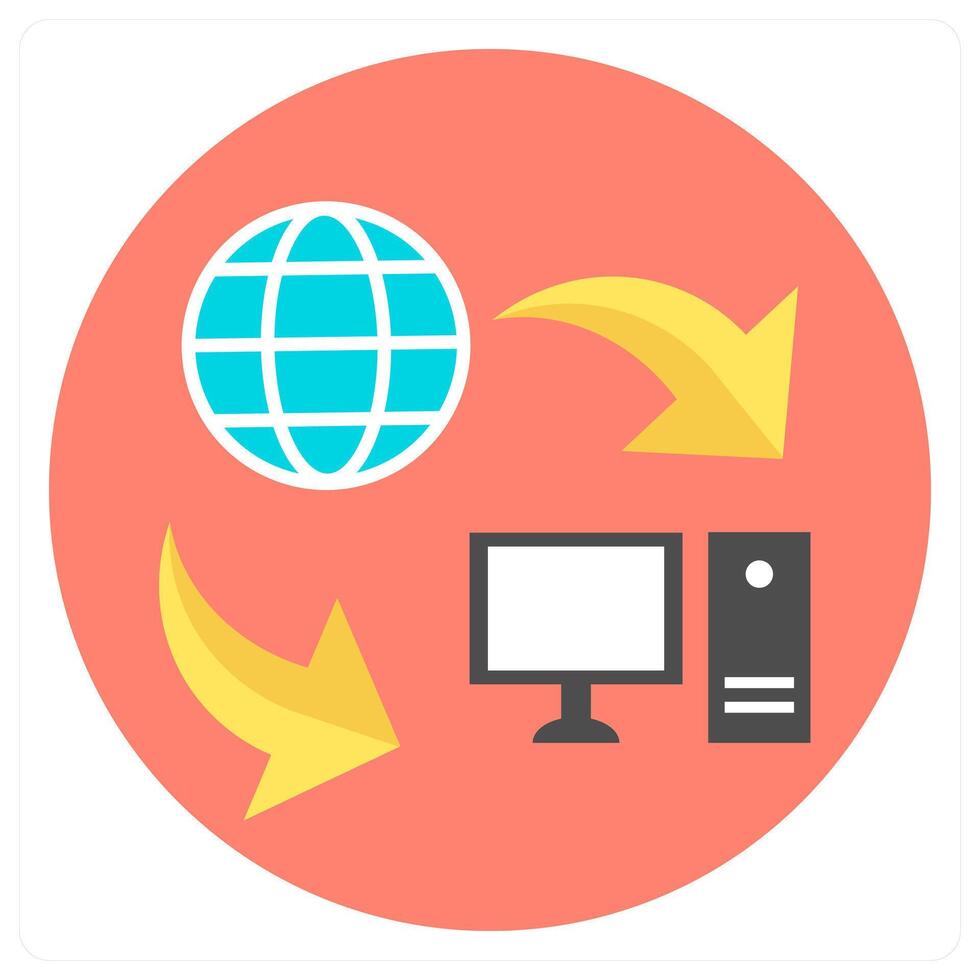 Data Transfer and transfer icon concept vector