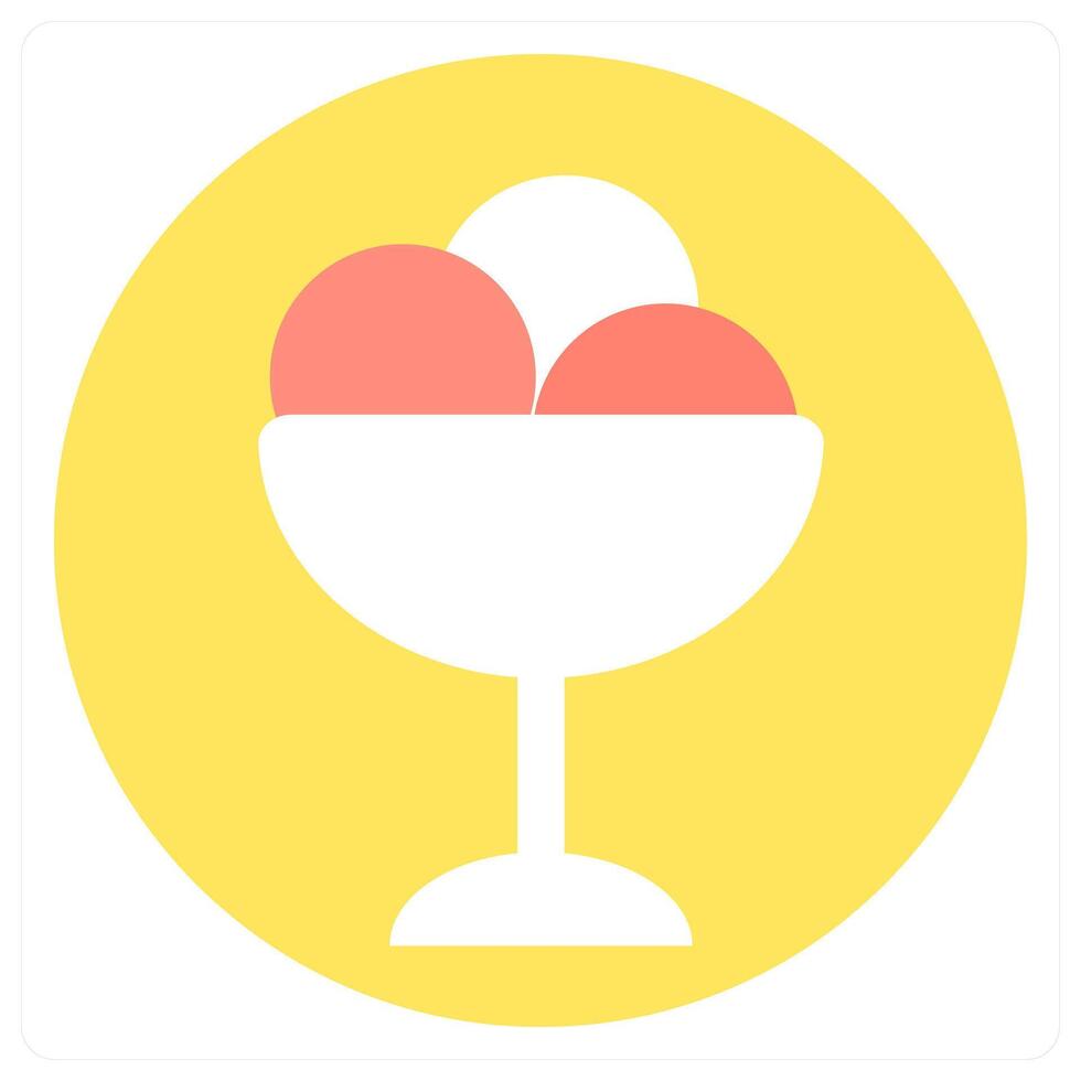 Dessert and cup icon concept vector