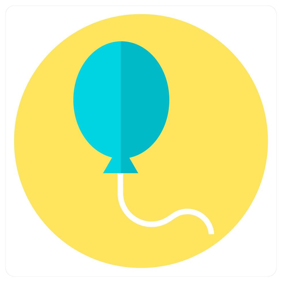 Balloon and decorate icon concept vector