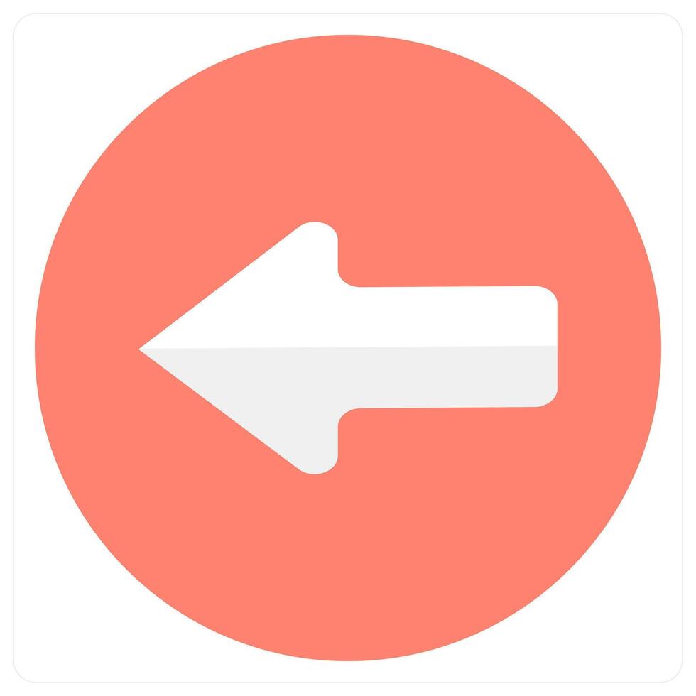 Left Arrow and way icon concept vector