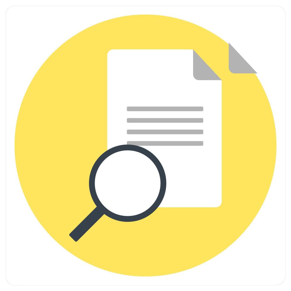 Search Document and file icon concept vector