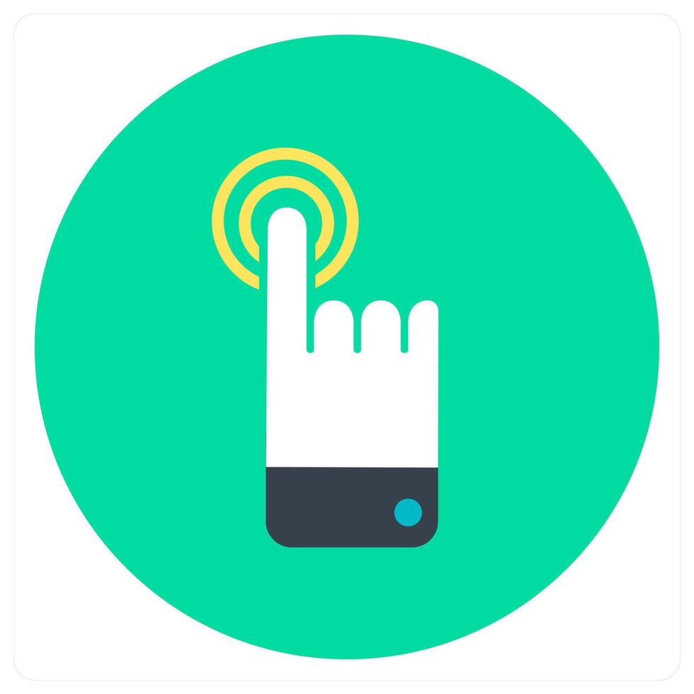 Gesture and touch icon concept vector
