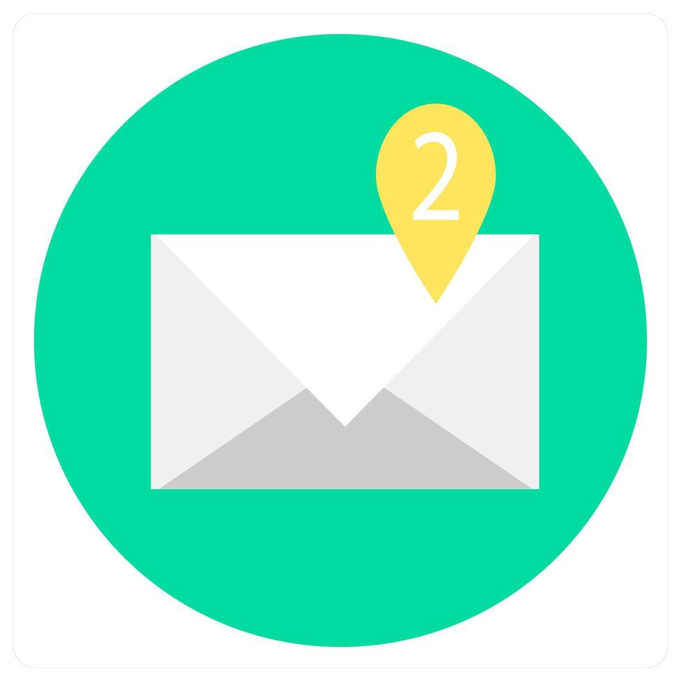 Mail Notification and message notification icon concept vector