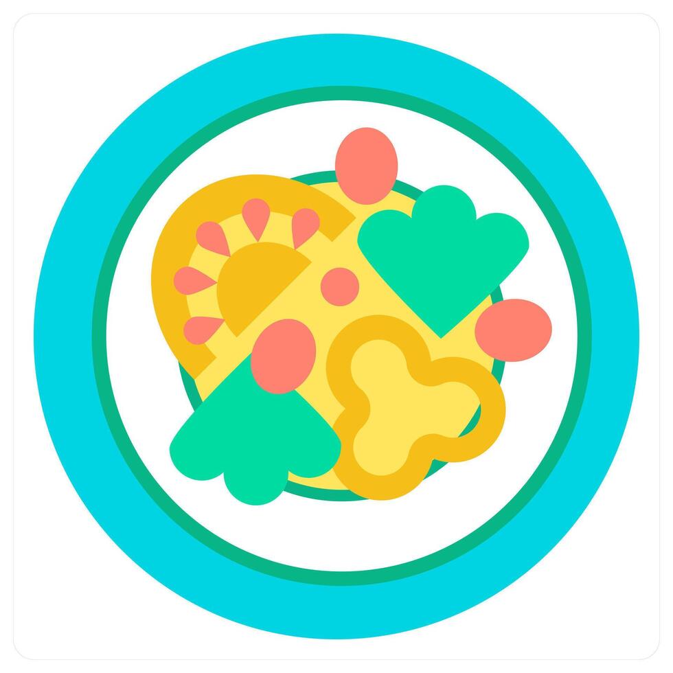 Dish and hotel icon concept vector