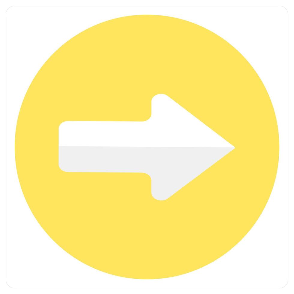Right Arrow and right turn icon concept vector