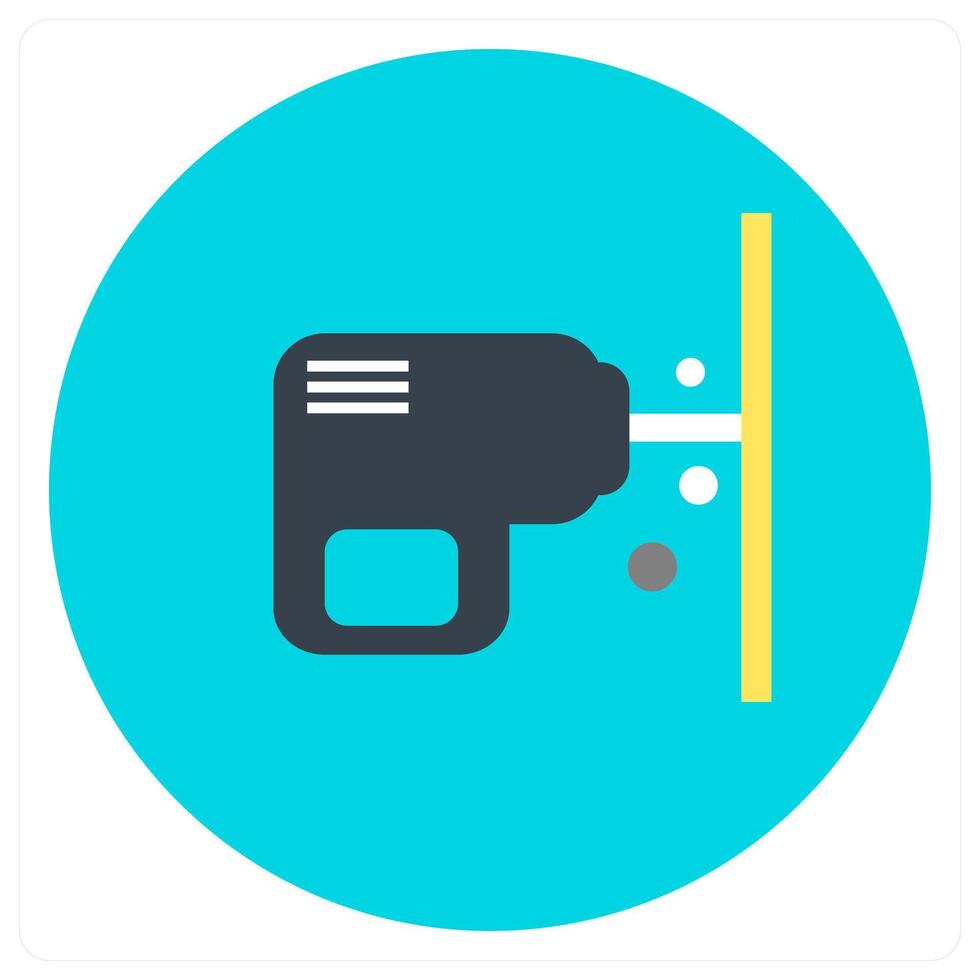 Drilling and machine icon concept vector