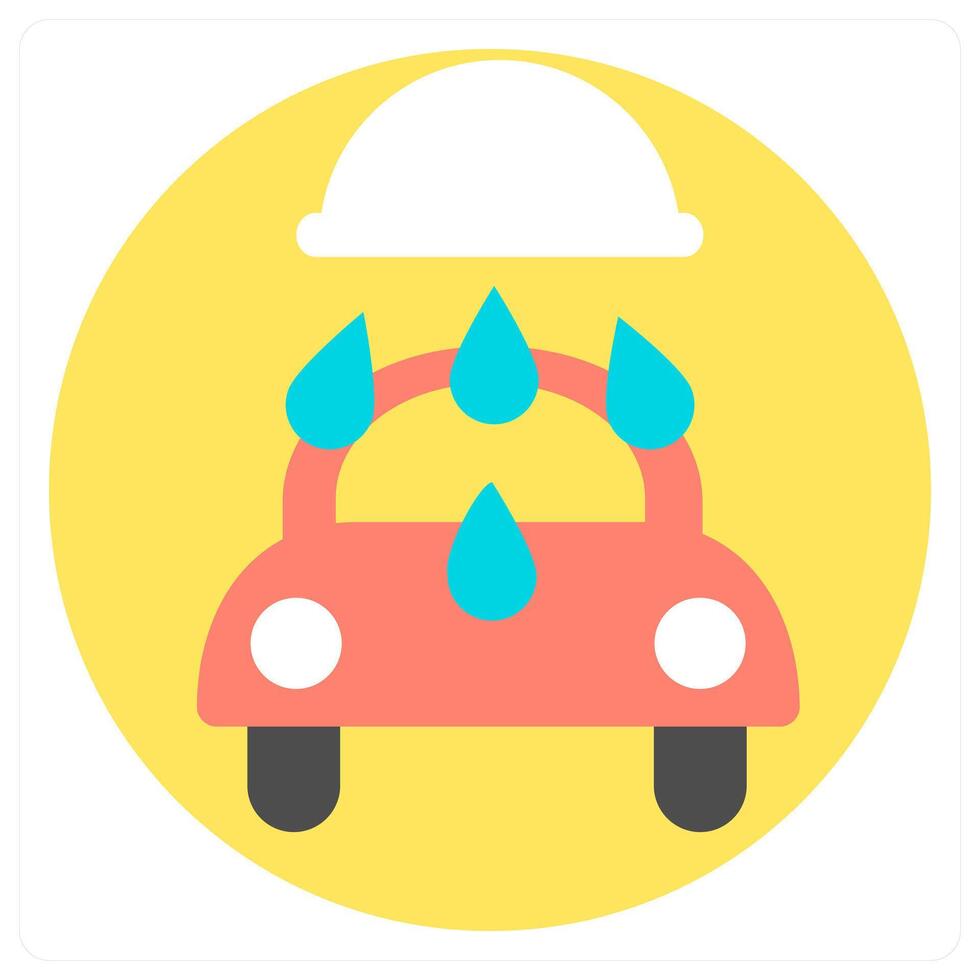 Rainy day and clouds icon concept vector