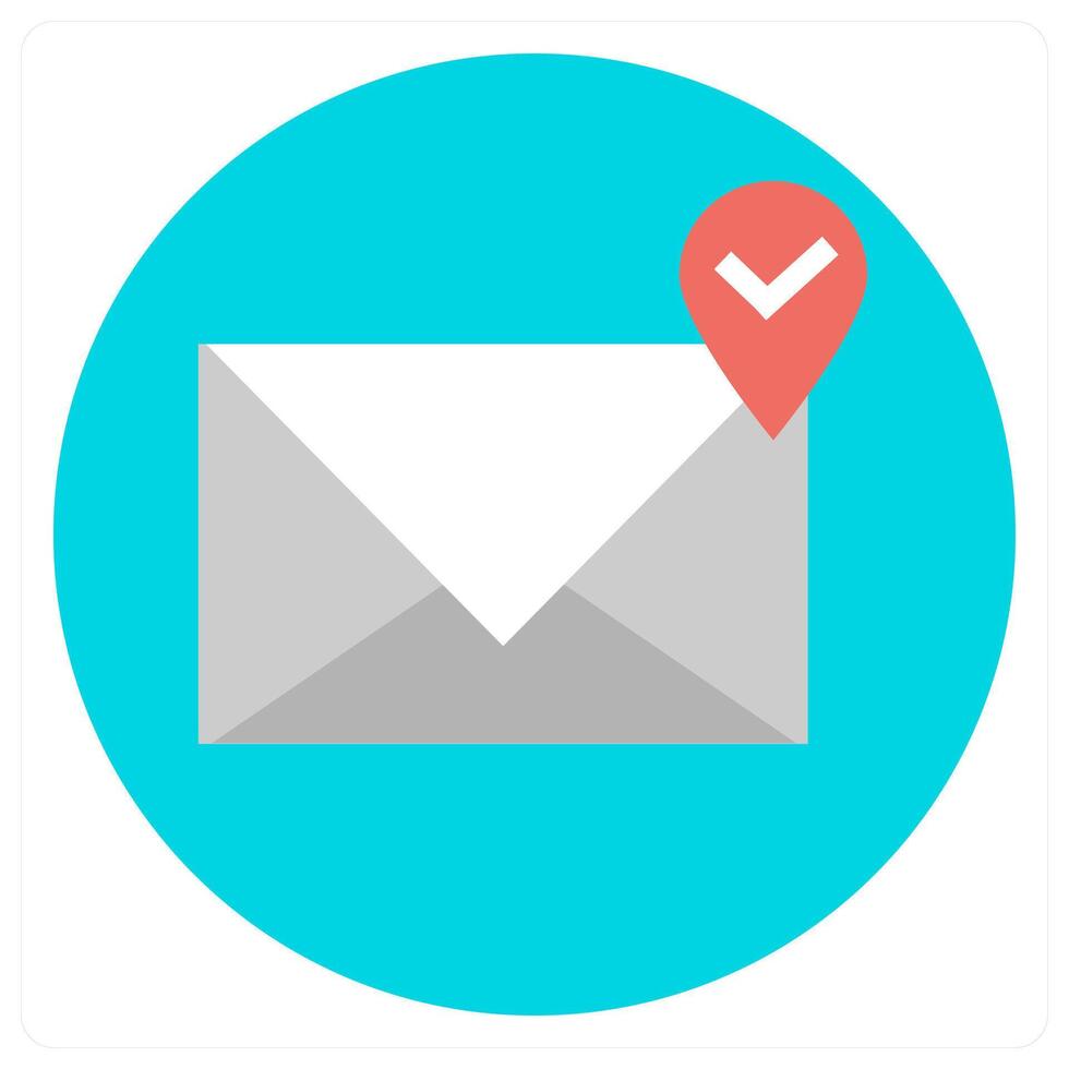Mail Location and letter icon concept vector