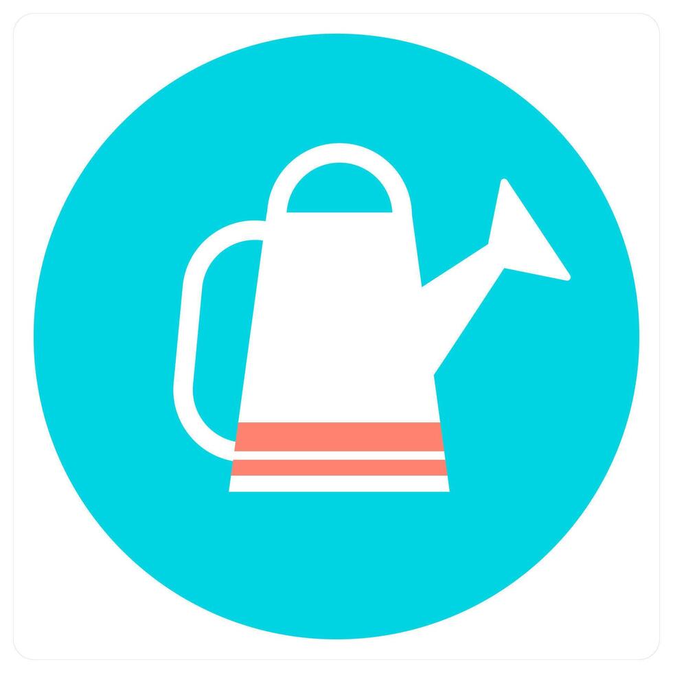 Watering Can and garden icon concept vector