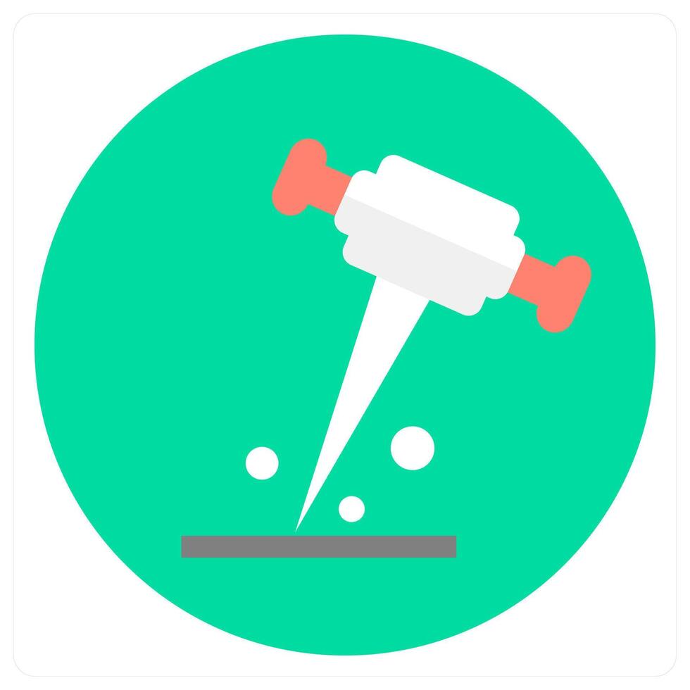 Road Drilling and driller icon concept vector