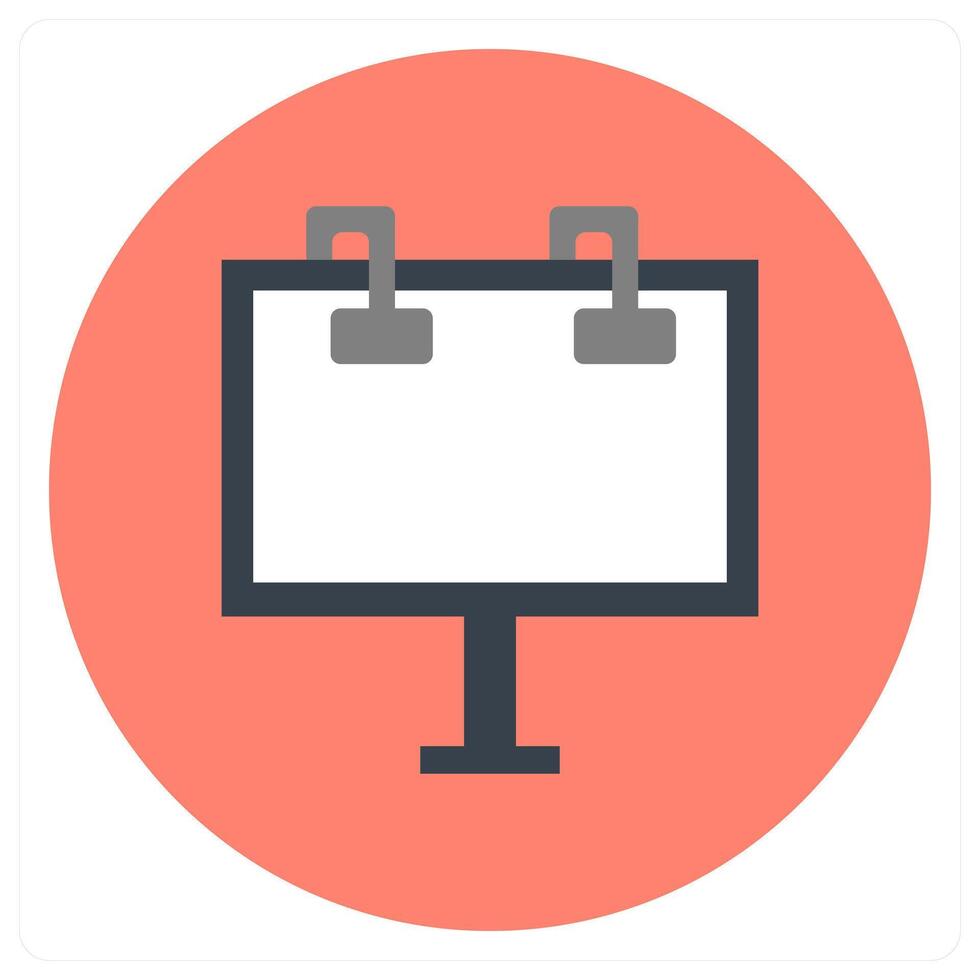 Easel Board and graphic icon concept vector