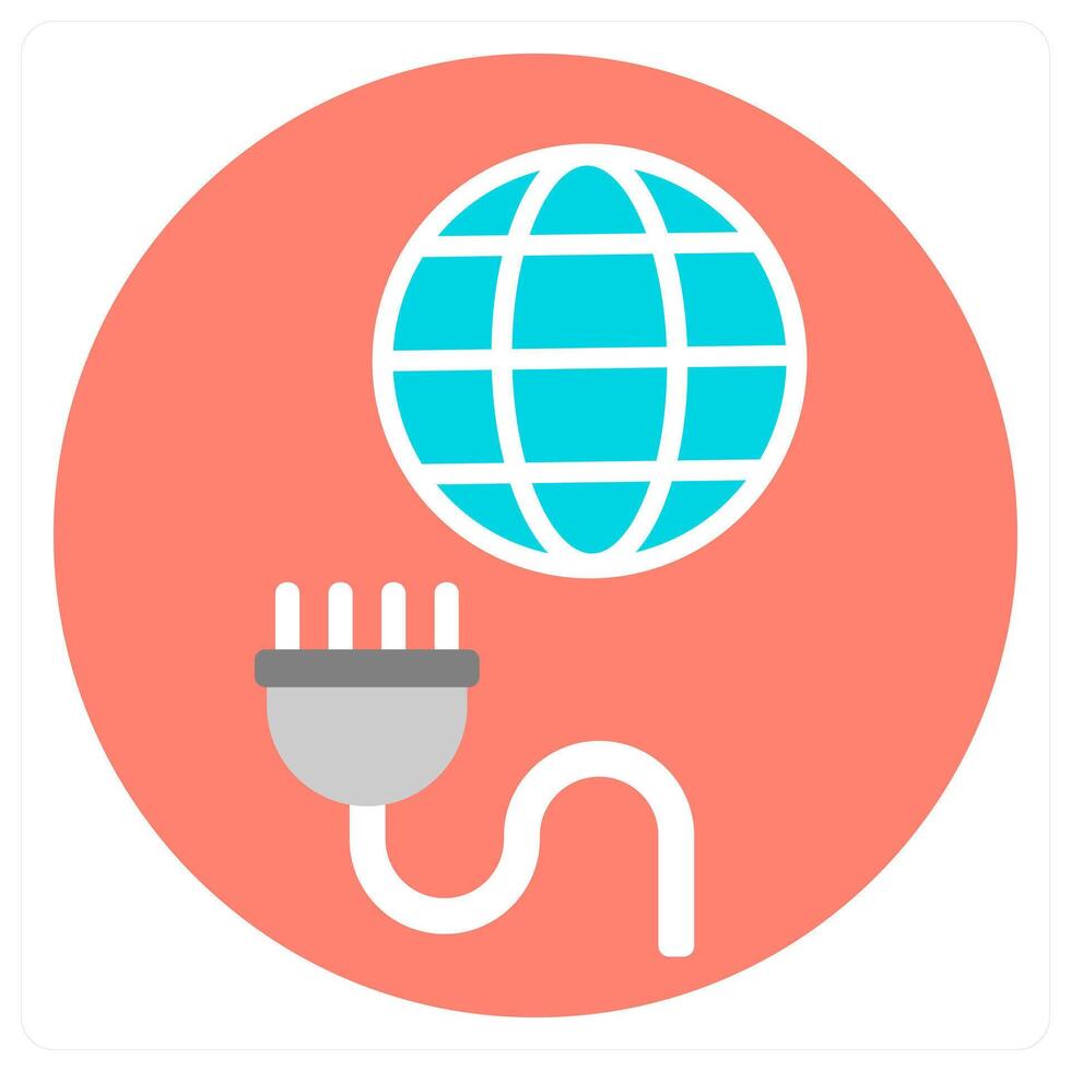 Global Connection and global network icon concept vector