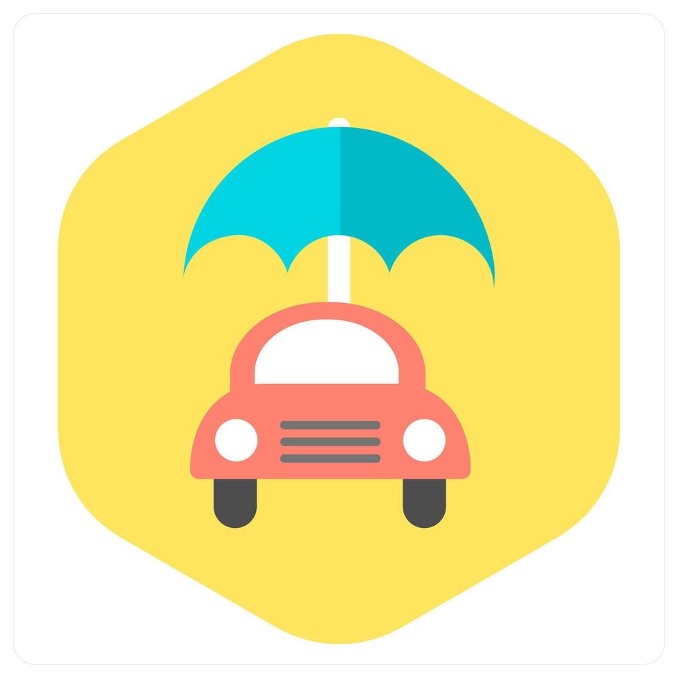 Car safety and policy icon concept vector