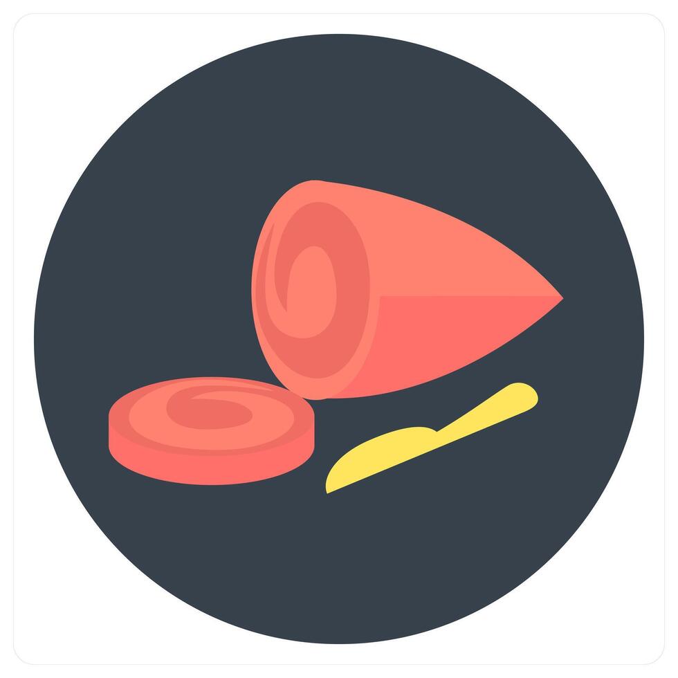 Chicken Slice and meal icon concept vector