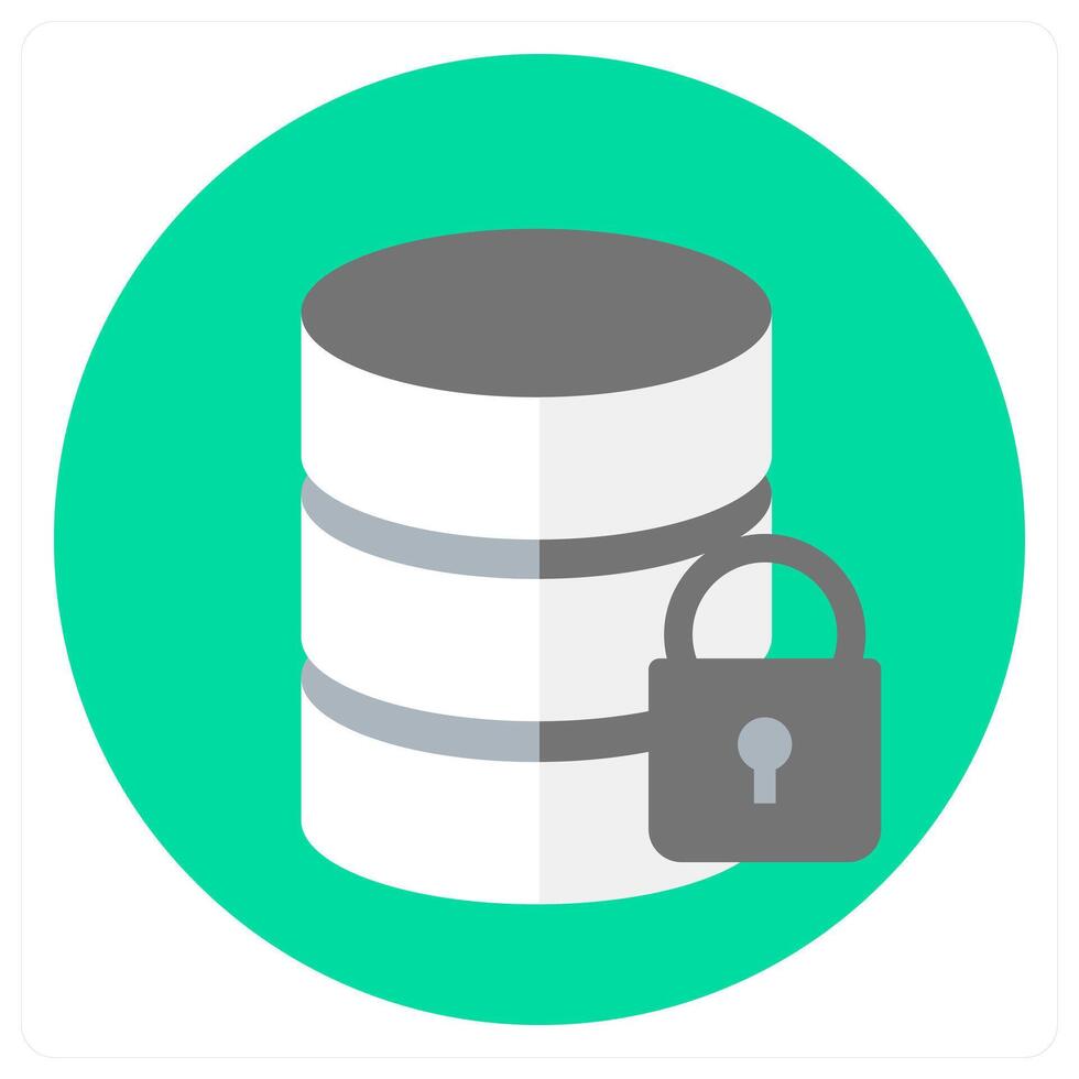 Database Protection and data icon concept vector