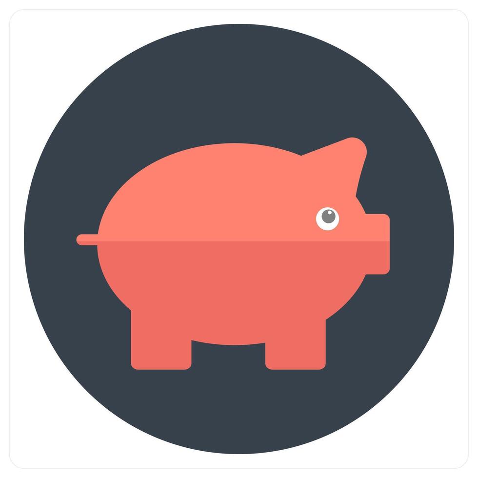 Pig and animal icon concept vector