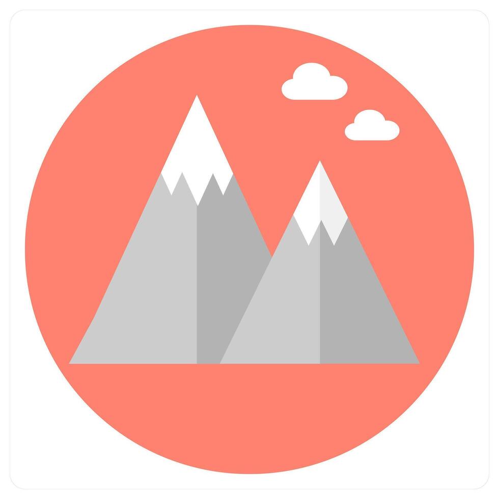 Hills and nature icon concept vector
