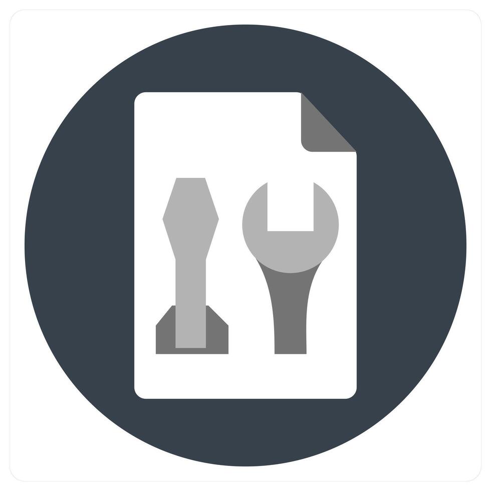 Repair Tools and spanner icon concept vector