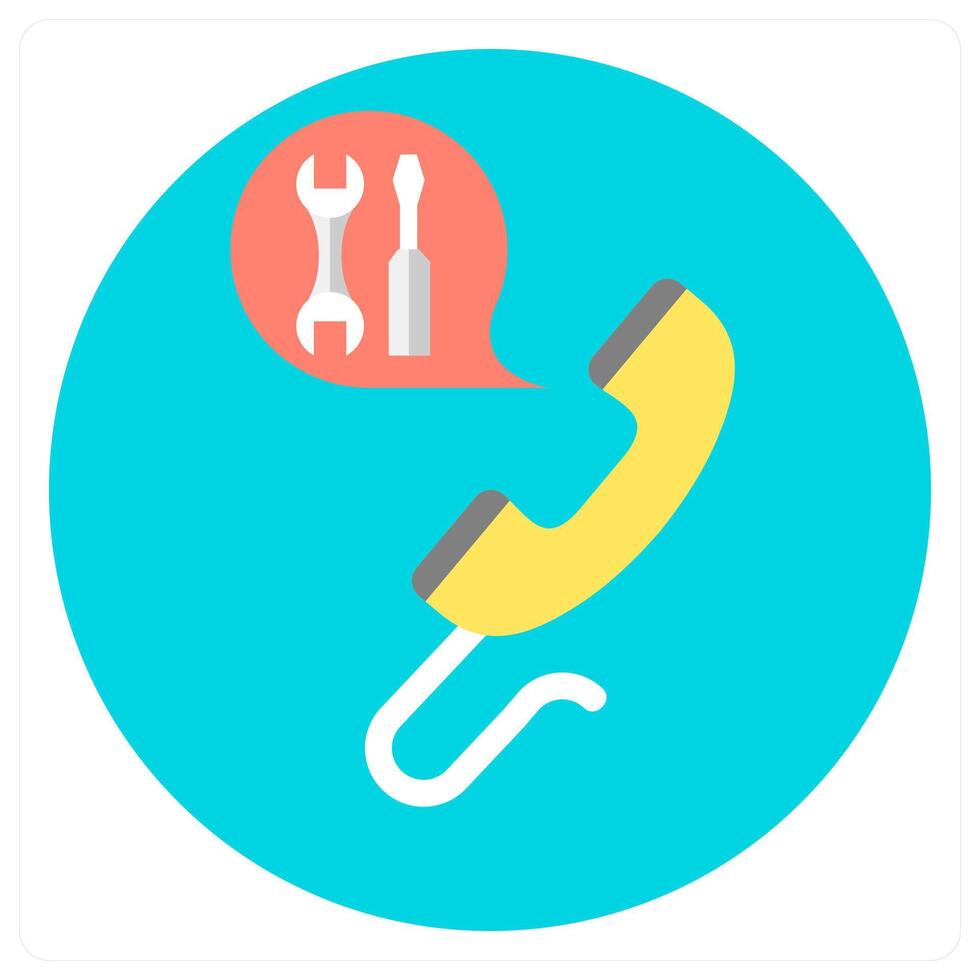 Call Service and call icon concept vector