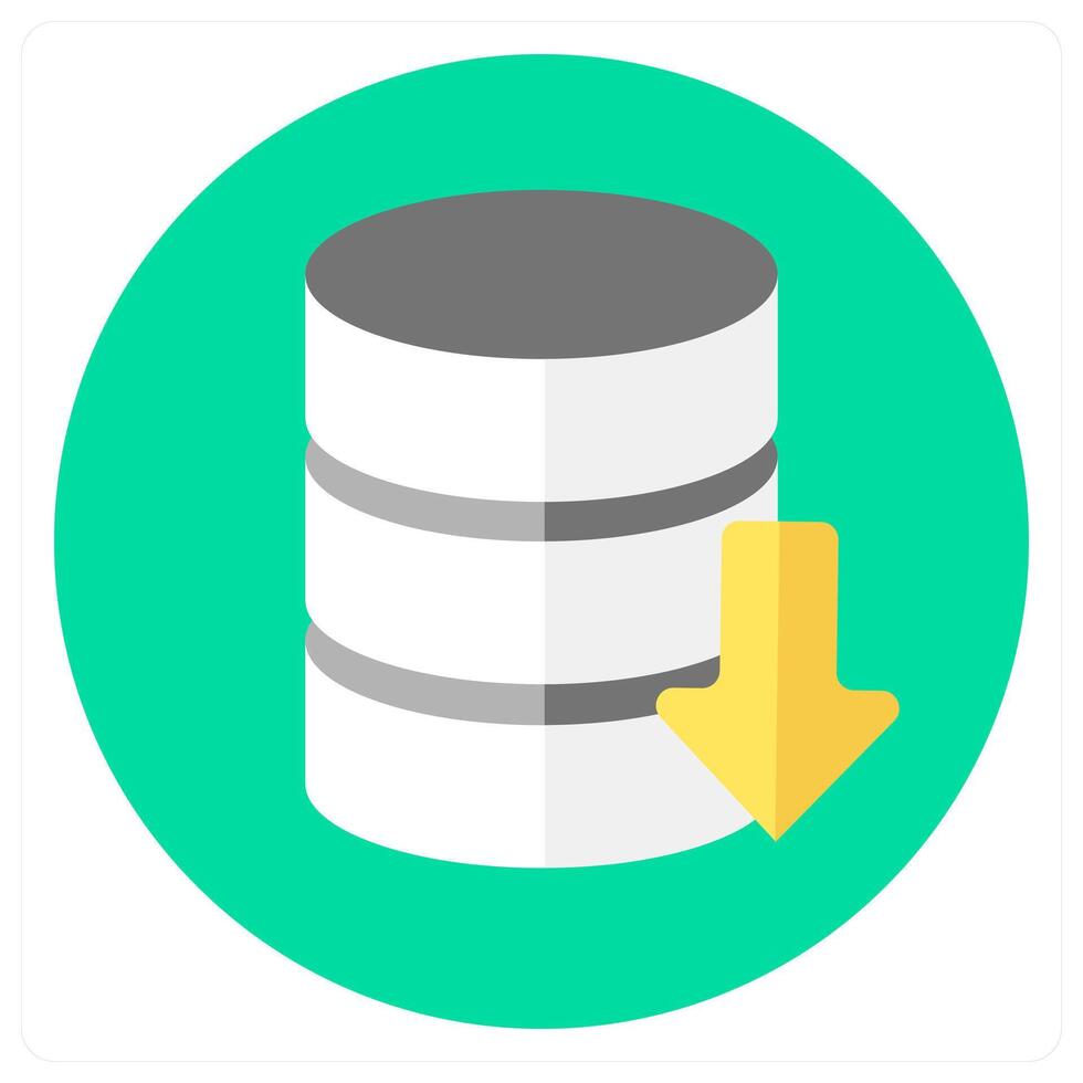 Database and server icon concept vector
