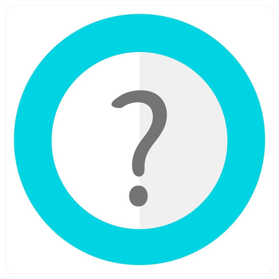 Question and help icon concept vector