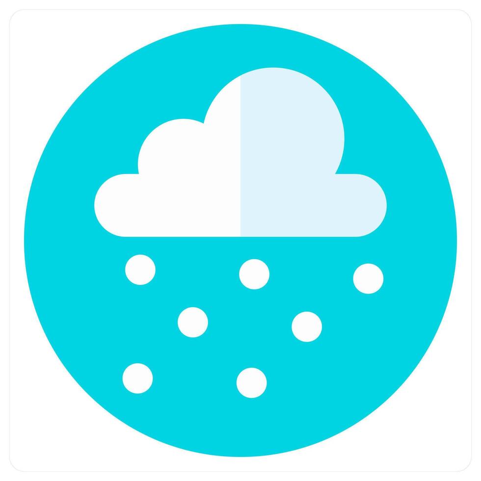 Snowfall and snow icon concept vector