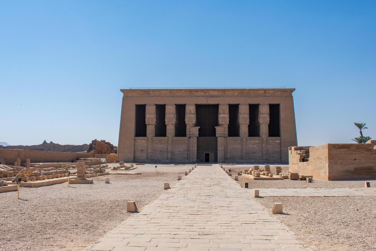 14.1.24 Dendera, Egypt Temple of Hathor at Dendera Temple complex. The best preserved temple complexes of ancient Egypt. photo